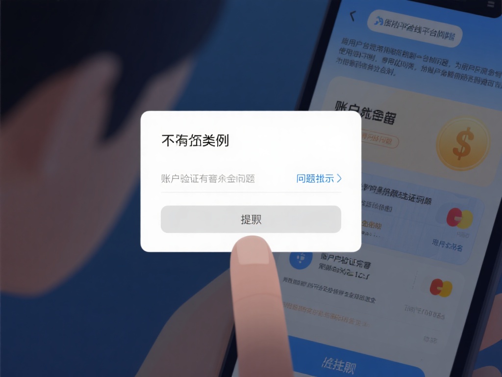 在用户使用线上平台时，偶尔会遇到无法顺利提现的情况